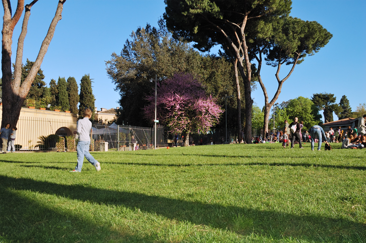 Il parco al calare del sole. / PhotoSilvana Matozza, Guido Bonacci