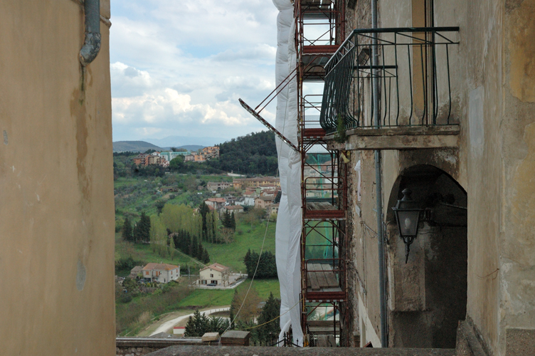 scorcio dall'alto del colle