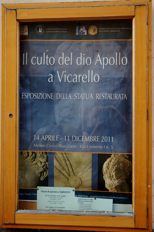 Il culto del dio Apollo a Vicarello ( locandina)