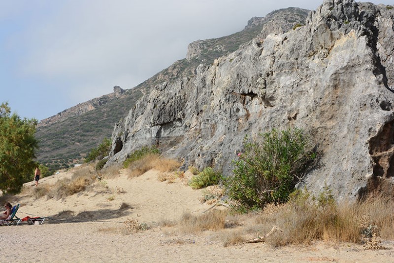 Falassarna beach. Bagnanti. PhotoSilvana Matozza, Guido Bonacci