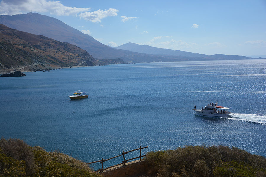  Battelli vicino Preveli beach./ PhotoSilvana Matozza