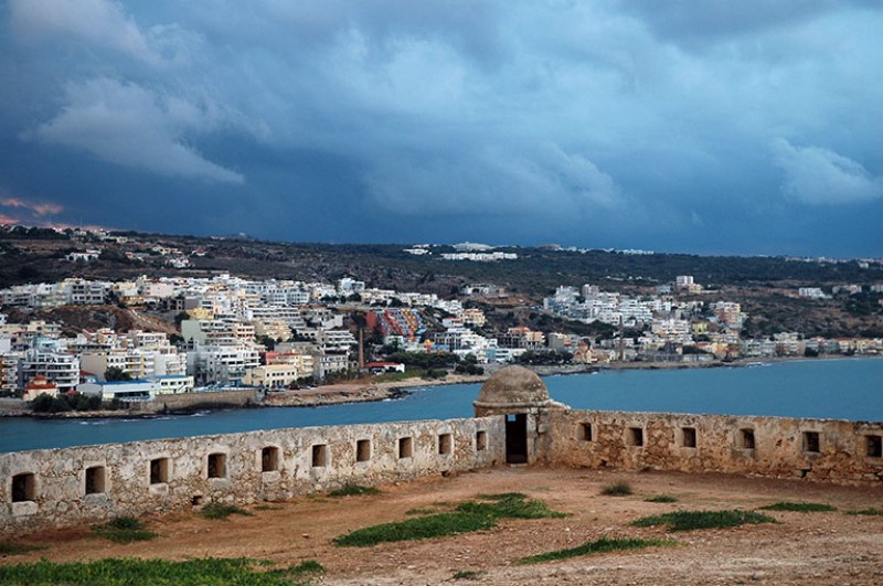 Torretta di vedetta. Fortezza di Rethymno. Isola di Creta. Grecia.