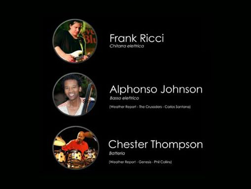 Alphonso Johnson, Frank Ricci & Chester Thompson trio